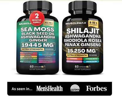 MuscleMax™ Sea Moss & Shilajit Ultimate Supplement Bundle